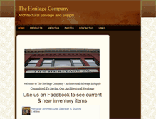 Tablet Screenshot of heritagearchitecturalantiques.com